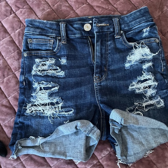 American Eagle Outfitters Blue Denim Shorts - Picture 1 of 5